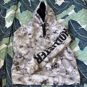 Gray tie dyed hoodie